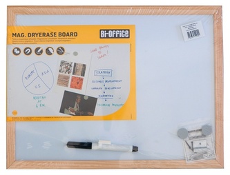 Tablica suchościeralna lakierowana 300x400mm Bi-Office + marker