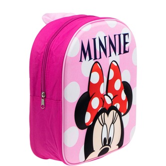 3D Batoh MINNIE S PUNTÍKY dívčí růžový