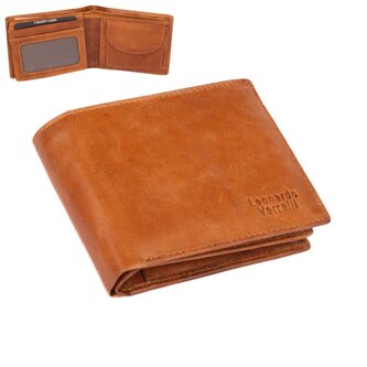 Leonardo Verrelli Hnědá peněženka pánská