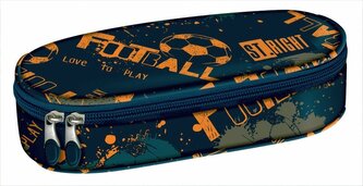 PROMO Piórnik saszetka usztywniona z wewnętrzną klapką STRIGHT PC-01 Soccer
