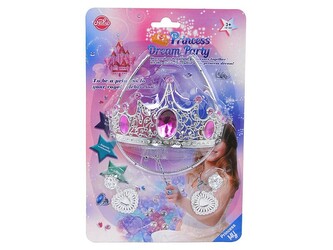 Zestaw piękności Korona na opasce, kolczyki klips 515505 ADAR