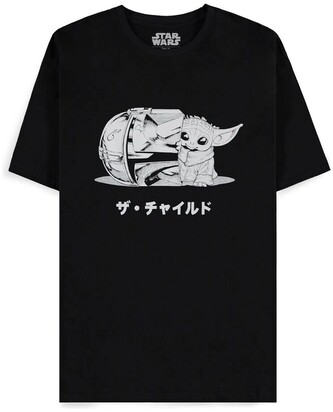 Pánské tričko s krátkým rukávem Difuzed Mandalorian Grogu - XL