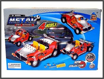 Pojazdy metal. kolor do składania 4modelew pud. 226 898E-6 HIPO