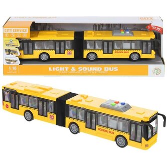 Autobus przegubowy światło/dźwięk, otwierane drzwi