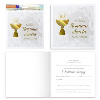 Zaproszenie Komunia 5szt