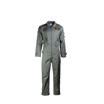 Kombinéza dětská letecká Mil-Tec US s nášivkami - olivová, XL