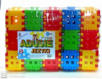 Klocki konstrukcyjne ADUSIE JEŻYKI 90 elementów