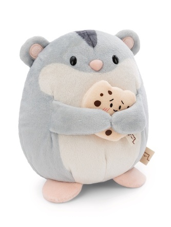 NICI 61150 Maskotka Chomik Shai 16cm z ciasteczkiem w pudełku prezentowym MyMochi