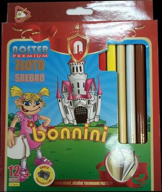 Kredki 12kol Noster Bonnini Gold.