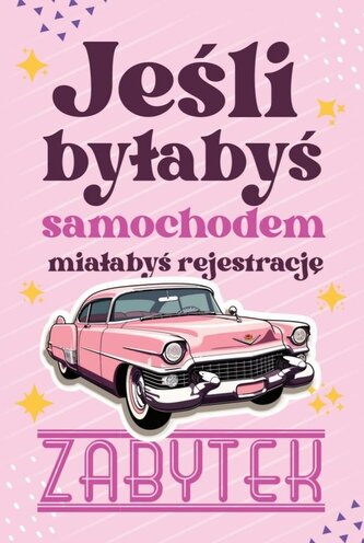 Karnet Urodziny Samochód zabytkowy damski