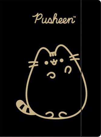 Teczka z gumką A4 Pusheen gold p10 cena za 1 szt
