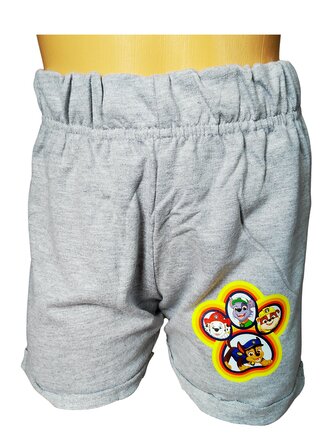 Chlapecké šortky TLAPKOVÁ PATROLA šedé, velikost: 110/116