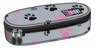 PROMO Piórnik saszetka usztywniona z wewnętrzną klapką STRIGHT PC-01 PAWS