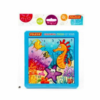 Polesie 25108 Łamigłówka, układanka logiczna Morskie stworzenia Nr4 25 elementów w woreczku