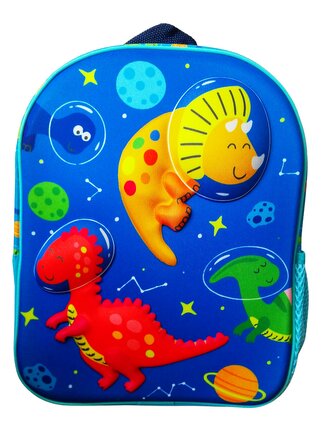 Dětský 3D batoh JURSKÝ SVĚT modrý 29 cm