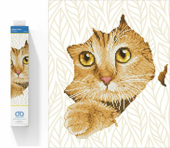 Haft diamentowy Diamond Dotz Diamentowa mozaika Kotek 45x53cm DD7052