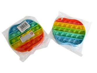 Pop It jabłko - wielokolorowy gniotek 13cm 513419