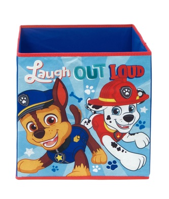 Úložný skládací box TLAPKOVÁ PATROLA modrý 31x31x31