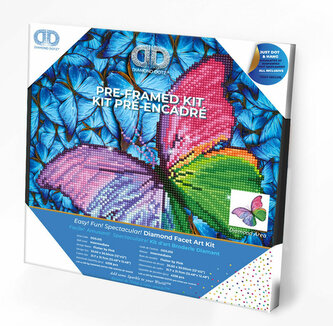 PROMO Haft diamentowy Diamond Dotz Różowy motyl 33x33cm DDK5015