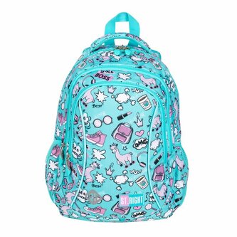 Plecak 3-komorowy ST.RIGHT BP-26 pastelowe Lamy CACA