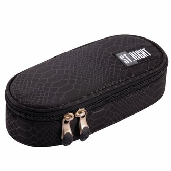 PROMO Piórnik saszetka usztywniona z wewnętrzną klapką ST.RIGHT PC-01 Shiny Snake