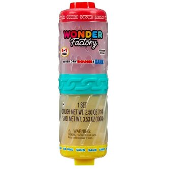 Wonder Factory Never Dry Dough&Sand Red Yellow