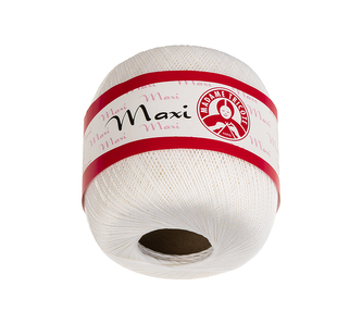 Příze MAXI MT - Bělená bílá - 100g / 565 m