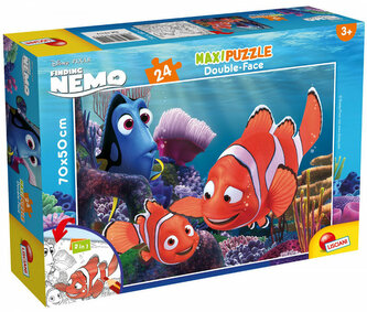 Puzzle dwustronne 24el Maxi Gdzie jest Nemo 74112