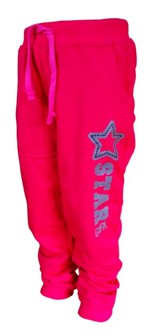 Dívčí tepláky WENDEE STAR růžové, velikost: 122