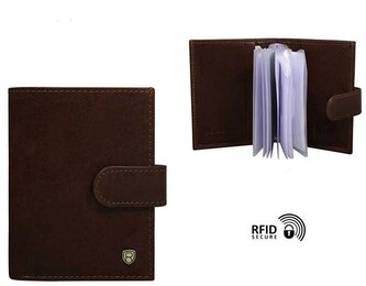 Rovicky Pouzdro na karty černé kožené