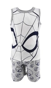 Chlapecké pyžamo SPIDERMAN krátké bílošedé, šedobílé, velikost: 128