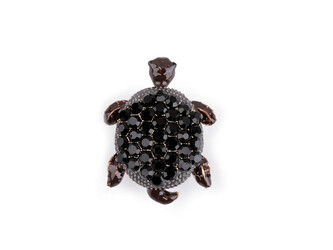 Brož s broušenými kamínky želva - 1 ks - 2 jet