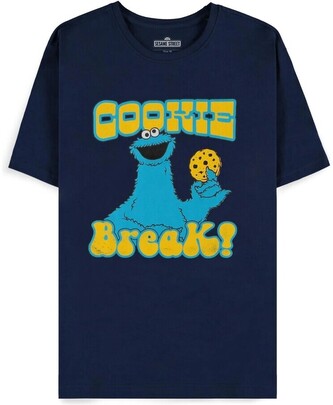 Pánské tričko s krátkým rukávem Difuzed Sesame Street Cookie Monster - L