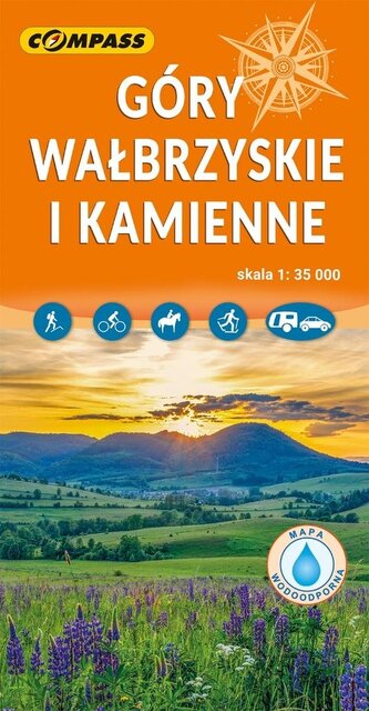 Mapa - Góry Wałbrzyskie i Kamienne 1:35 000 Mapa - Góry Wałbrzyskie i Kamienne 1:35 000