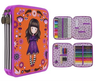 Podwójny Piórnik z wyposażeniem - Cobwebs