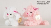 Maskotka pluszowa Pudelek z kokardkami 15cm 3495
