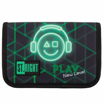 PROMO Piórnik dwuklapkowy bez wyposażenia ST.RIGHT PC-03 Play New Level