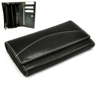 Dariya bags Černá dámská kožená peněženka