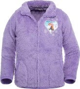 Dívčí mikina FROZEN na zip chlupatka coral fleece fialová, velikost: 110/116