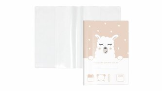 Okładka na książeczkę zdrowia dziecka alpaka