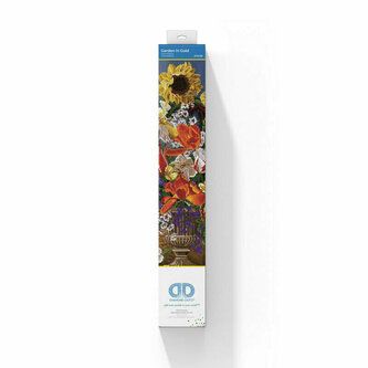 PROMO Haft diamentowy Diamond Dotz Bukiet kwiatów Ogród w złocie 60x80cm DD13029