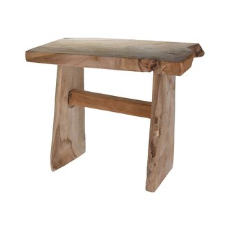 KOOPMAN, 54181 Rustikální teaková stolička 42 x 26 x 35 cm