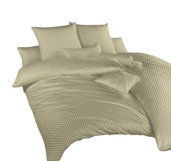 Dadka Povlečení krep Puntík bílý na opálu 140x200, 70x90 cm Dadka Povlečení krep Puntík bílý na opálu 140x200, 70x90 cm
