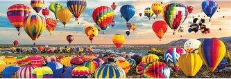 EUROGRAPHICS Panoramatické puzzle Vzlet balónů 1000 dílků