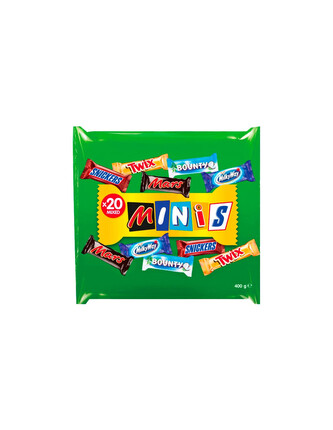 MINIS-Snickers,Mars,Twix, Bounty,Milky way 400g