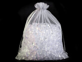 Dárkový pytlík 21x29 cm organza - 10 ks - 2 stříbrná