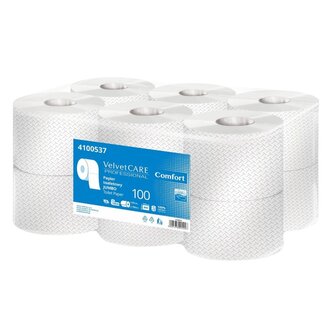 Velvet Care Comfort Toaletní papír Jumbo, 2 vrstvy, návin 100 m - 12 ks
