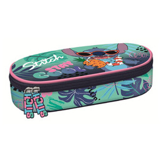 Piórnik saszetka usztywniona z wewnętrzną klapką. Stitch Stay Cool