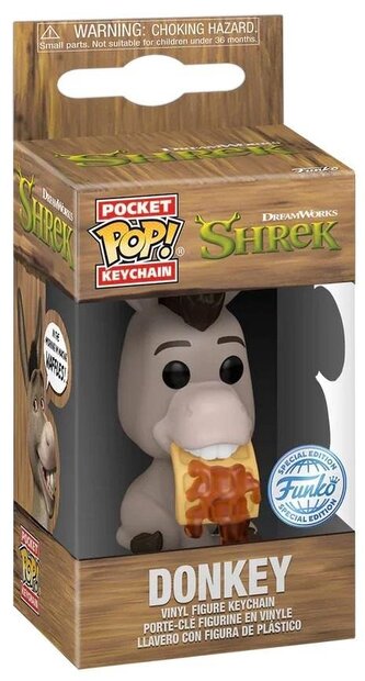 Funko: POP Keychain: Shrek - Donkey (DreamWorks 30th Anniversary)