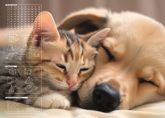 Mata na biurko z nadrukiem friendship